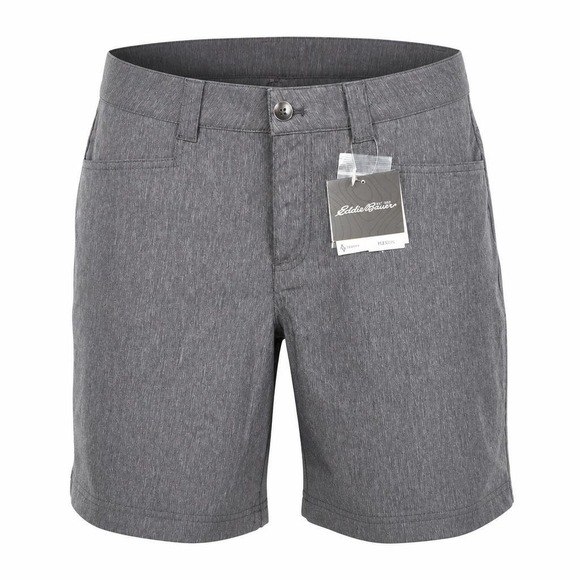 Eddie Bauer Pants - Eddie Bauer Horizon Shorts Womens 12 Gray Hiking Outdoor Stretch Packable Travex